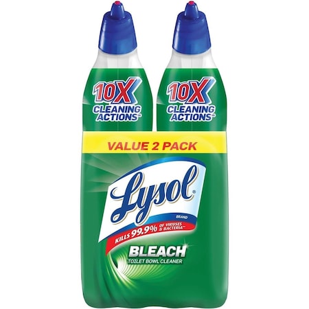 Lysol Reckitt Benckiser  24 oz Lysol Bleach Toilet Bowl Cleaner, PK2 RAC96085
